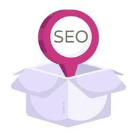 Premium download icon of seo package vector