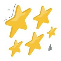 A creative download icon of stars vector