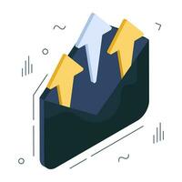 Perfect design icon of analytical mail vector