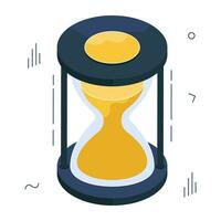 An icon design of hourglass vector