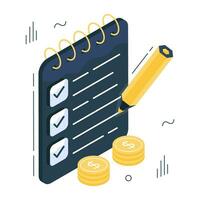 Perfect design icon of checklist vector