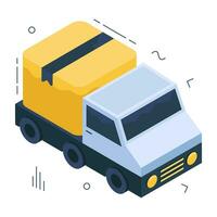 Perfect design icon of cargo van vector