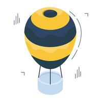 Premium download icon of hot air balloon vector
