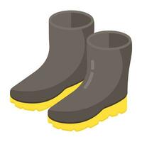 Creative design icon of long shoes vector