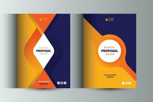 Corporate Business Proposal Catalog Cover Design Template Concepts vector