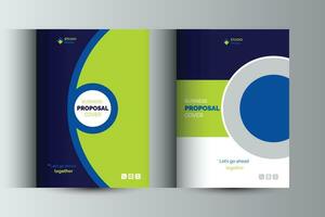 Business Proposal Catalog Cover Design Template Concepts vector