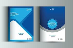 Business Proposal Catalog Cover Design Template Concepts vector