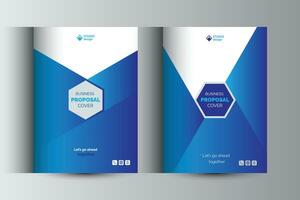 Corporate Business Proposal Catalog Cover Design Template Concepts vector