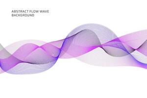 abstract flow wave lines background vector