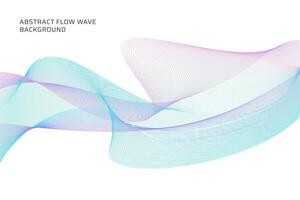 abstract flow wave lines background vector