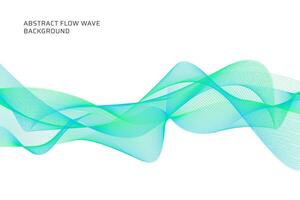 abstract flow wave lines background vector