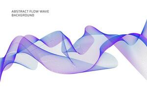 abstract flow wave lines background vector