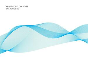 abstract flow wave lines background vector