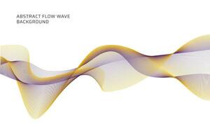 abstract flow wave lines background vector