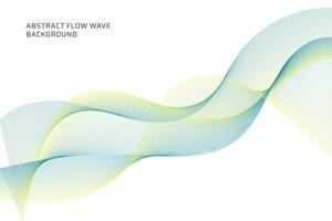 abstract flow wave lines background vector