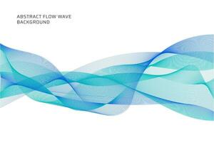 abstract flow wave lines background vector