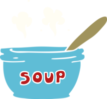 garabato de dibujos animados de sopa caliente png