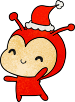 desenho de natal texturizado de joaninha kawaii png