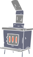 cartoon doodle of a house furnace png