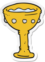 pegatina de una copa de dibujos animados png