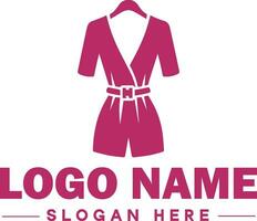 Moda logo lujo glamour elegante logo icono limpiar plano moderno minimalista negocio logo editable vector