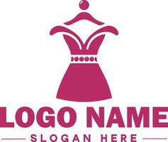 Moda logo lujo glamour elegante logo icono limpiar plano moderno minimalista negocio logo editable vector