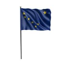 AI generated Flag of Alaska US state on transparent background PNG image