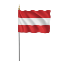 AI generated Austria Flag on transparent background PNG image