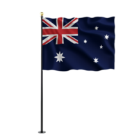 AI generated Australia Flag on transparent background PNG image