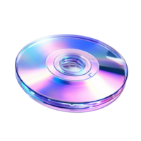 AI generated Compact Disc on transparent background PNG image