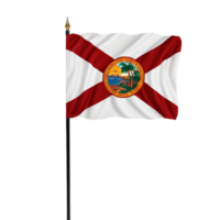 AI generated Flag of Florida US state on transparent background PNG image