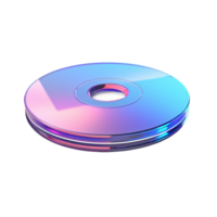 AI generated Compact Disc on transparent background PNG image