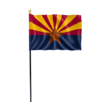 AI generated Flag of Arizona US state on transparent background PNG image