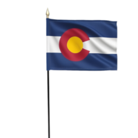 AI generated Flag of Colorado US state on transparent background PNG image