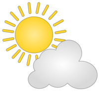 sun and cloud png