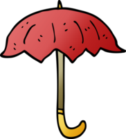 cartoon doodle open umbrella png
