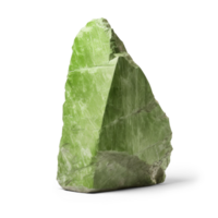 AI generated green rock, png file of isolated cutout object on transparent background with shadow