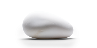 AI generated flat white processed stone, png file of isolated cutout object on transparent background with shadow