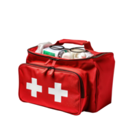 AI generated Essential First Aid Kit Opened on Clear Background png