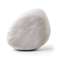 AI generated white processed stone, png file of isolated cutout object on transparent background with shadow