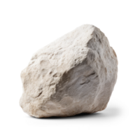 AI generated white rock, png file of isolated cutout object on transparent background with shadow