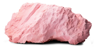 AI generated pink heavy rock, png file of isolated cutout object on transparent background with shadow