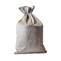 AI generated bag of cement, png file of isolated cutout object on transparent background