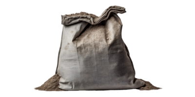 AI generated sandbag, png file of isolated cutout object on transparent background