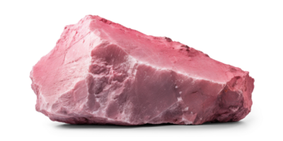 AI generated pink heavy rock, png file of isolated cutout object on transparent background with shadow