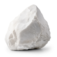 AI generated large bright white stone, png file of isolated cutout object on transparent background with shadow