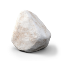 AI generated flat white smooth stone, png file of isolated cutout object on transparent background with shadow