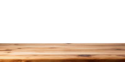 AI generated Wood Table Top on Transparent Background png