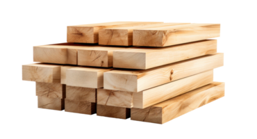 AI generated Rough Wood Texture Stack on Transparent png