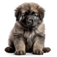 AI generated Adorable Caucasian Shepherd Puppy on Transparent Background png